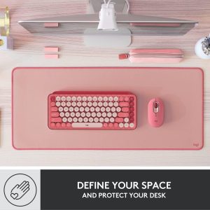 Desk Pad Logitech Rosa Xl Antideslizante 956 000048
