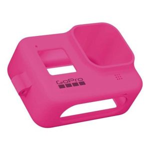 Funda Silicone Sleeve y Lanyard Kit GoPro HERO8 electrico rosa
