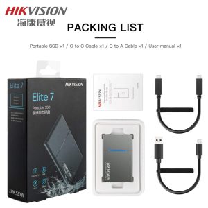 Disco duro externo gris Hikvision ELITE7 1000 gb 1060 mb-seg