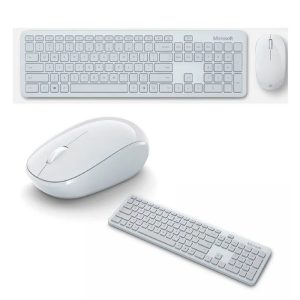 Kit Teclado Y Mouse Microsoft Inalámbrico Bluetooth Blanco QHG-00033
