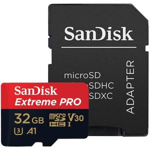Memoria MicroSD UHS-I 32GB Sandisk Extreme Pro CL10 U3 con adaptador SDSQXCG-032G-GN6MA