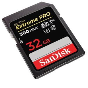 Memoria Sandisk 32GB Extreme PRO SDHC y SDXC UHS-II SDSDXDK-032G-GN4IN