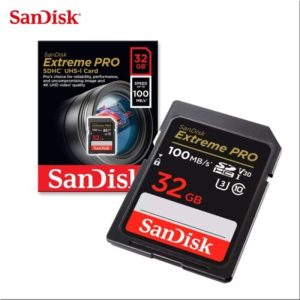 Memoria Sandisk 32GB Extreme PRO SDHC y SDXC UHS-II SDSDXDK-032G-GN4IN