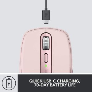 Mouse Logitech Bluetooth Mx Anywhere 3 Inalambrico Rosa