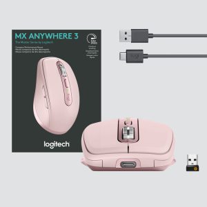 Mouse Logitech Bluetooth Mx Anywhere 3 Inalambrico Rosa
