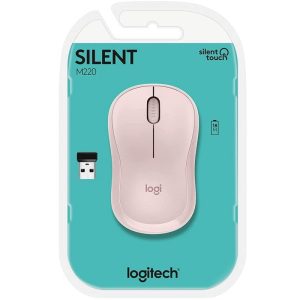 Mouse Logitech Inalambrico M220 pink