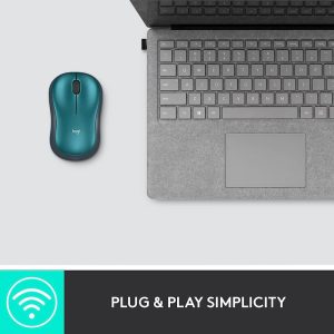 Mouse Logitech M185 blue inalambrico
