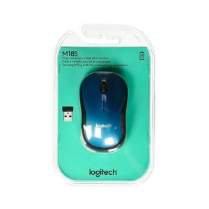 Mouse Logitech M185 blue inalambrico