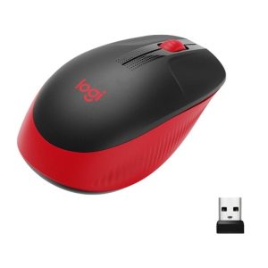 Mouse Logitech M190 Wireless Full Size Red