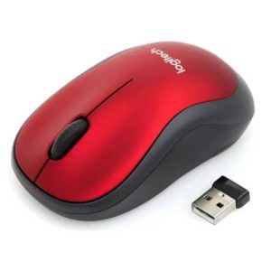 Mouse Logitech m185 Inalambrico Rojo