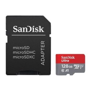 SanDisk Tarjeta de Memoria Ultra MicroSDXC con Adaptador 120 mb-s SDSQUA4-128G-GN6MA