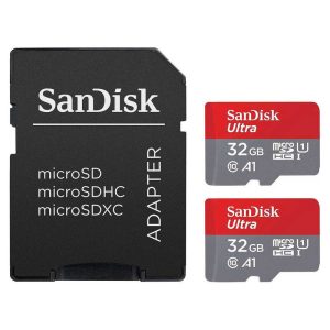 SanDisk Ultra Tarjeta de Memoria microSD con Adaptador SD 32GB SDSQUA4-032G-GN6MA