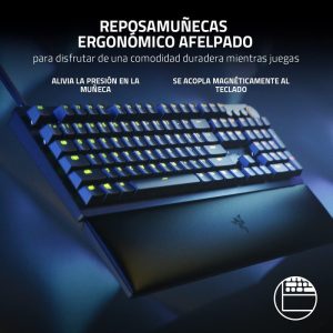 Teclado Razer Huntsman V2  Optico Switch purpura Clicky Teclado en Español