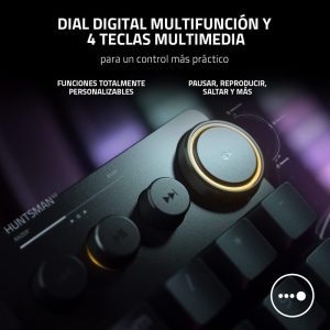 Teclado Razer Huntsman V2  Optico Switch purpura Clicky Teclado en Español