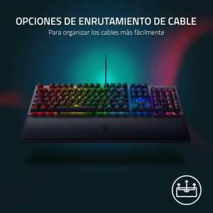 Teclado alambrico mecanico Razer  BlackWidow V3 Switch Verde teclado en español