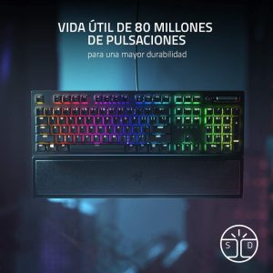 Teclado alambrico mecanico Razer  BlackWidow V3 Switch Verde teclado en español