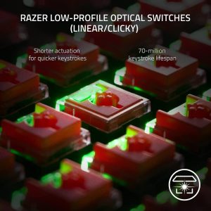 Teclado gamer inalámbrico Razer DeathStalker V2 Pro RZ03 04360200 R3U1