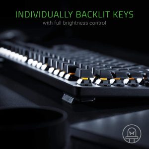 Teclado mecanico alambrico Razer BlackWidow Lite Silencioso Switch naranja Teclado en Ingles