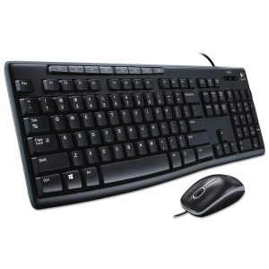 Combo Teclado y Mouse Logitech Mk200 Multimedia Usb