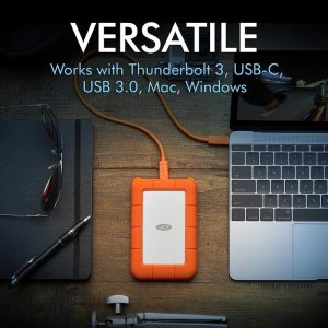 Disco Duro portátil resistente Lacie MINI 2TB USB3.0-2.0 para Mac-PC STFR2000800