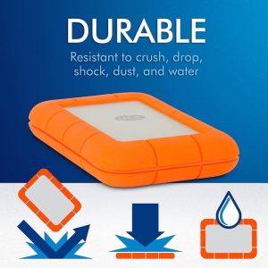Disco Duro portátil resistente Lacie MINI 4TB USB3.0-2.0 para Mac-PC STFR4000800