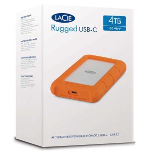 Disco Duro portátil resistente Lacie MINI 4TB USB3.0-2.0 para Mac-PC STFR4000800