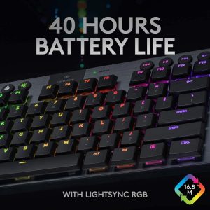 Teclado Gamer Logitech G915 TKL mecánico inalámbrico RGB