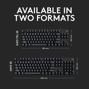 Teclado gamer mecánico G413 TKL 920-010442