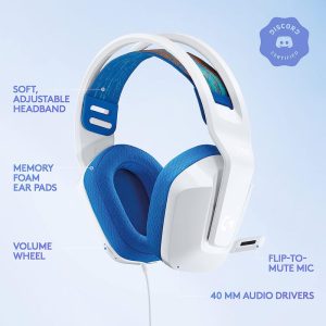 Diadema Logitech Gaming G335 White 981 001017