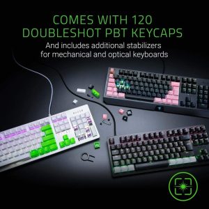 Kit Teclas Teclados Mecánicos Ópticos Razer Pbt Green – verde RC21-01490400-R3M1