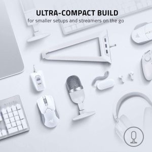 Microfono Razer Seiren Blanco Mini Ultra Compact Condenser Microphone RZ19 03450300 R3M1