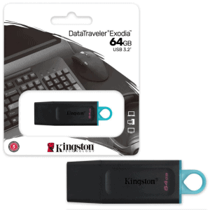 Memoria USB 3.2 Gen Kingston DataTraveler Exodia de 64 GB