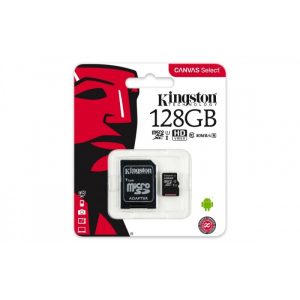 Tarjeta de Memoria microSD Kingston 128GB Canvas Select Plus