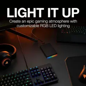 Disco Duro Externo Seagate Firecuda 1tb Gaming Rgb Usb 3.2