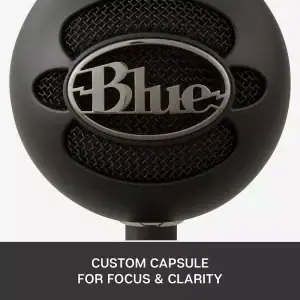 Micrófono Blue Snowball Ice condensador cardioide negro