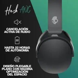 Diadema Inalámbrica Skullcandy Hesh Anc  Negro