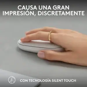 Mouse Bluetooth Logitech Pebble2 m350s Blanco 910-007047
