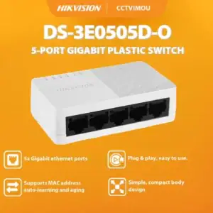 Conmutador Hikvision 10 100 DS 3E0505D O 5 puertos