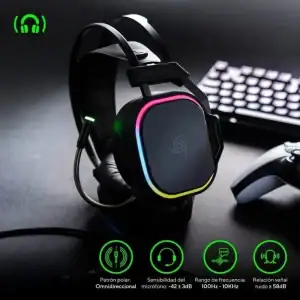 Audifonos Gamer Vsg Headset Gemini Black Vg-hp694-blk