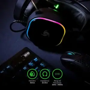 Audifonos Gamer Vsg Headset Gemini Black Vg-hp694-blk