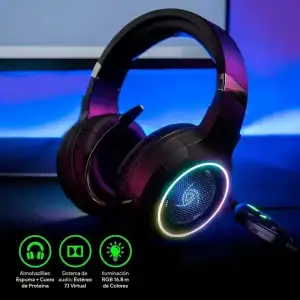 Diadema Gamer VSG Shake Alámbrica Micrófono VG-HV967-7L