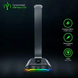 Soporte de Audífonos VSG VG-HH136 ATLAS USB