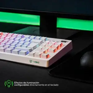 Teclado Gaming Vsg Quasar Blanco
