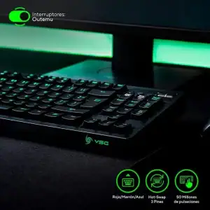 Teclado Gaming Vsg Quasar Negro