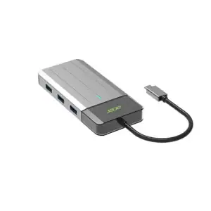 Hub Adaptador Multipuerto Acer 5 En 1 Usb 3.2 Gen 1 Tipo-c Color Plateado