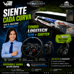 Volante Logitech G29 Se + Pedales + Palanca de cambios