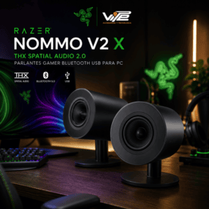 Razer Nommo V2 X THX Spatial Audio 2.0 Parlantes Gamer Bluetooth USB para PC