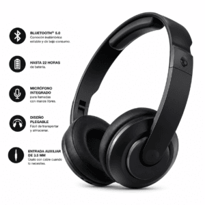 Audífonos Skullcandy Cassette BT Wireless On-Ear Negro
