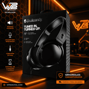 Audífonos Skullcandy Riff Wired Negro con Micrófono