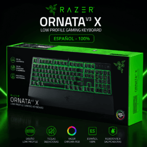 Teclado Gamer Razer Ornata V3 X Low Profile RGB Español 100% RZ03-04471100-R311